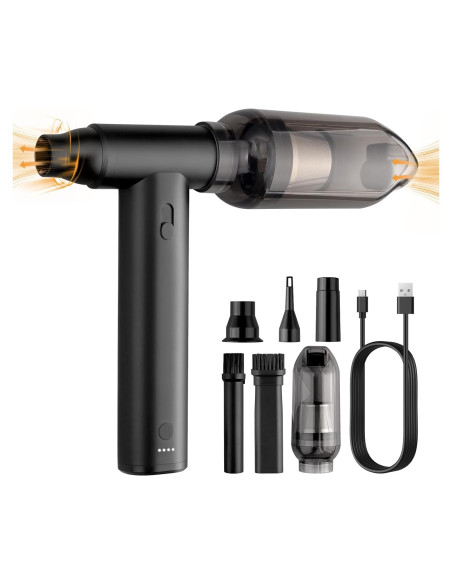 Soplador y Aspiradora Eléctrico Maxetodo GK108, 2-en-1, 8000mAh