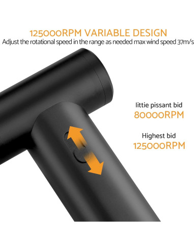 Soplador y Aspiradora Eléctrico Maxetodo GK108, 2-en-1, 8000mAh
