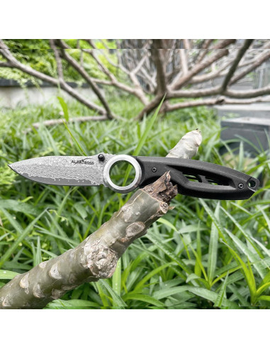 Cuchillo Plegable ALBATROSS DM, Hoja Acero Damasco 7.62 cm
