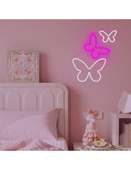 Luz de Neón Mariposa Regulable Dpaint 30x10 cm LED