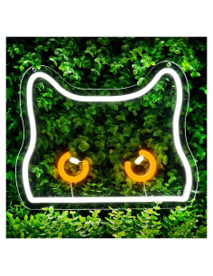 Cartel de Neón Gato Lcneond LED 30x24.3 cm Decoración