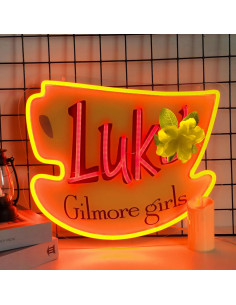 Cartel de Neón LED Luke's Coffee 20x33 cm Regulable USB 2