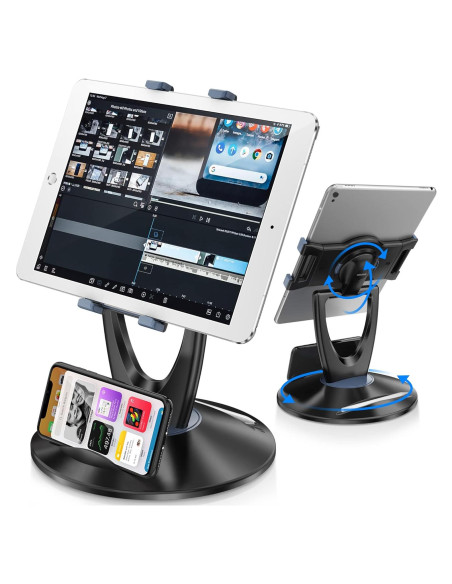 Soporte Ajustable para Tablet DeskLogics TS-8B - 6 a 13 pulgadas - Negro