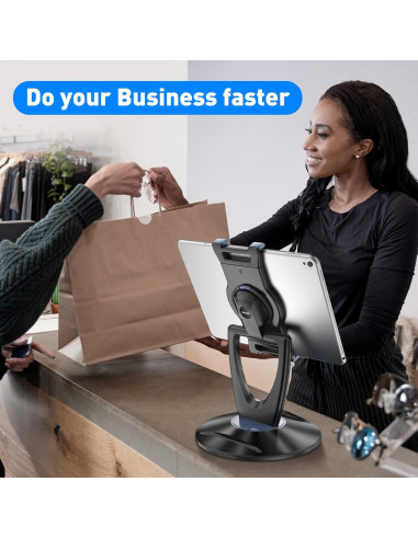 Soporte Ajustable para Tablet DeskLogics TS-8B - 6 a 13 pulgadas - Negro