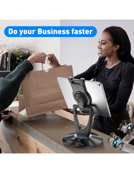 Soporte Ajustable para Tablet DeskLogics TS-8B - 6 a 13 pulgadas - Negro