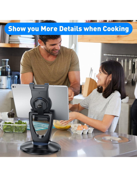 Soporte Ajustable para Tablet DeskLogics TS-8B - 6 a 13 pulgadas - Negro