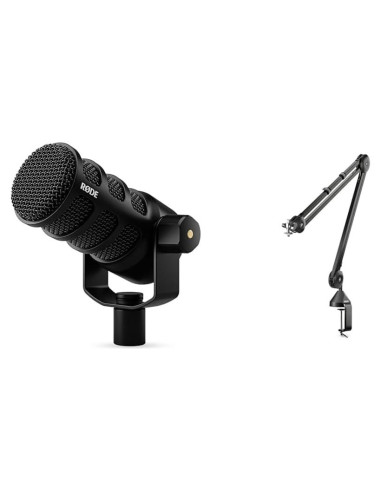 Micrófono Dinámico RDE PodMic USB con Brazo PSA1 para Podcasting