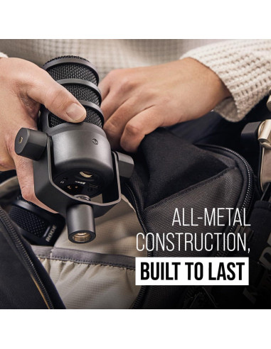 Micrófono Dinámico RDE PodMic USB con Brazo PSA1 para Podcasting