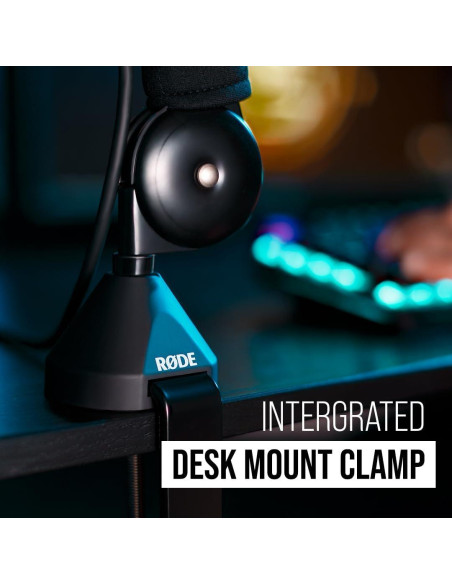 Micrófono Dinámico RDE PodMic USB con Brazo PSA1 para Podcasting