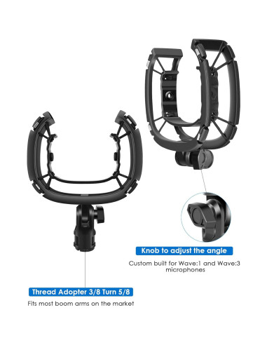 Soporte de Choque Elgato Wave:1 y Wave:3 - Atenuación de Ruido