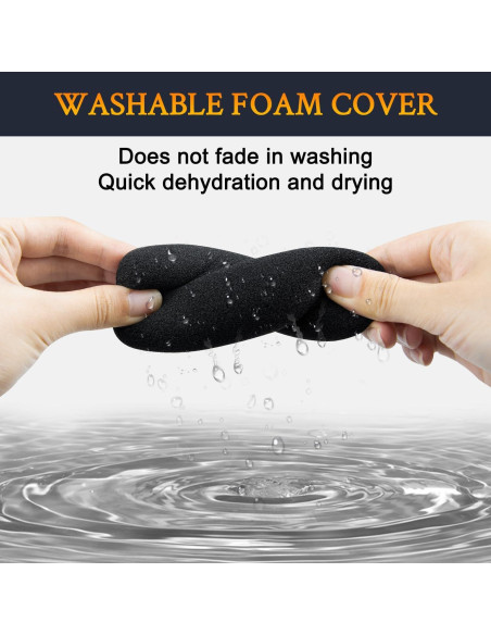 Filtros Pop para Micrófonos SOULWIT - 2 Pcs Espuma Negra