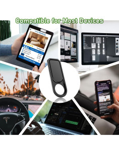 Paquete de 3 Cubiertas de Cámara Privacidad Knomix para Tesla 2