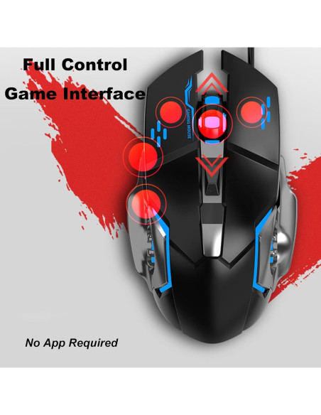 Combo de Juego Móvil 4 en 1 VQP: Teclado, Ratón, Soporte