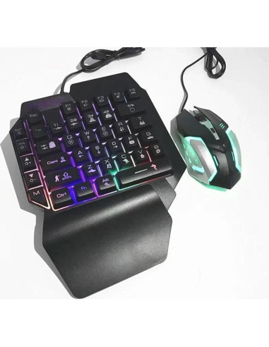 Combo de Juego Móvil 4 en 1 VQP: Teclado, Ratón, Soporte