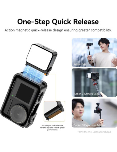 Luz de Vlogging LED ULANZI LM18 y LE20 RGB 20W Impermeable