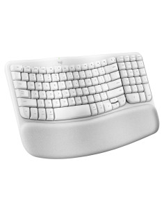 Teclado Ergonómico Inalámbrico Logitech Wave para Mac - Blanco