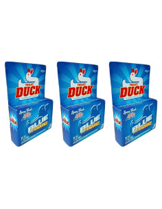 Tabletas Desinfectantes Toilet Duck Azul Sencillo 3 Pk