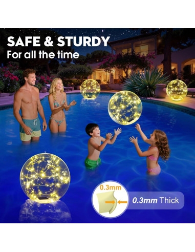 Luces Flotantes LED Solares Askyli 15" Blancas Cálidas - 2 Piezas