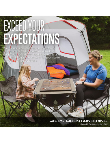 Tienda de Camping ALPS Mountaineering Wildwood 4 Personas Oliva/Taupe