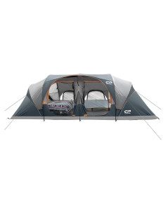 Carpa Familiar CAMPROS CP para 12 Personas Impermeable Gris
