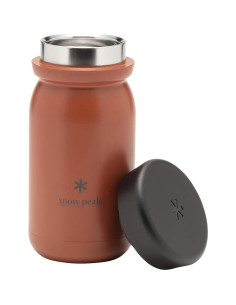 Botella de Leche 350ml Snow Peak Acero Inoxidable Roja 2