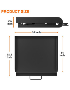 Plancha de Acero MixRBBQ 35.56 cm con Bolsa para Camping 2