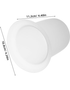 LIFKOME Soporte de Cepillo de Inodoro de Vidrio Mate 2 Pcs 2