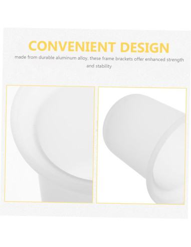 LIFKOME Soporte de Cepillo de Inodoro de Vidrio Mate 2 Pcs