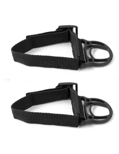 Gancho de abrigo JeCar para Jeep Wrangler 2PCS Negro