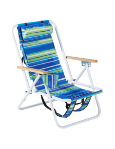 Silla de Camping Plegable Bonnlo con Soporte para Vaso, 4 Posiciones