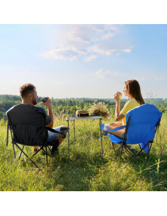 Silla de Camping Plegable Sportneer con Respaldo Ajustable 2