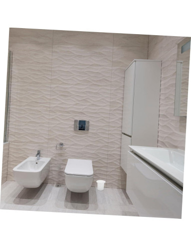 LIFKOME Soporte de Cepillo de Inodoro de Vidrio Mate 2 Pcs