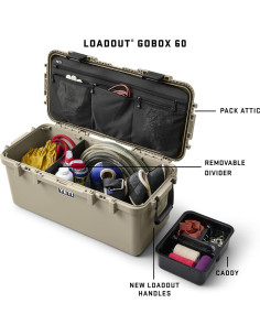 Caja de Equipo YETI LoadOut GoBox 60 Rey Cangrejo 8.57kg 2