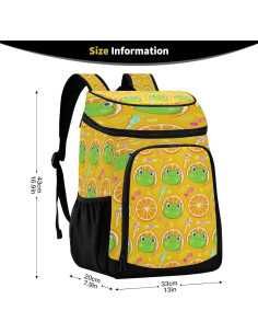Mochila Refrigerante Aislada Nander 30 Latas 33x20x43cm 2