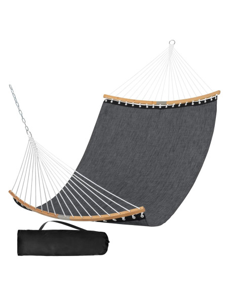 Hamaca Doble Portátil SUNCREAT Gris Oscuro 204 kg Capacidad Hamaca Doble Portátil SUNCREAT Gris Oscuro 204 kg Capacidad