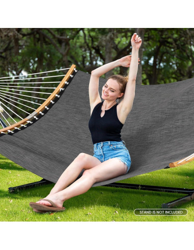 Hamaca Doble Portátil SUNCREAT Gris Oscuro 204 kg Capacidad