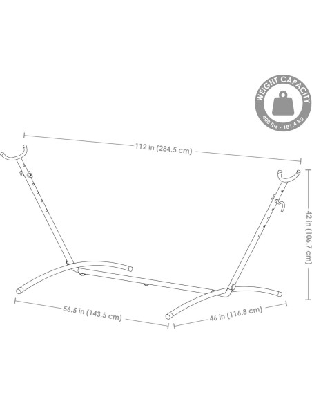Soporte de Hamaca Portátil Sunnydaze de Acero para Exteriores Soporte de Hamaca Portátil Sunnydaze de Acero para Exteriores