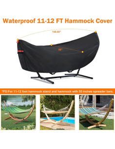 Cubierta de Hamaca Impermeable BETERNY 11-12 Pies UV Resistente 2