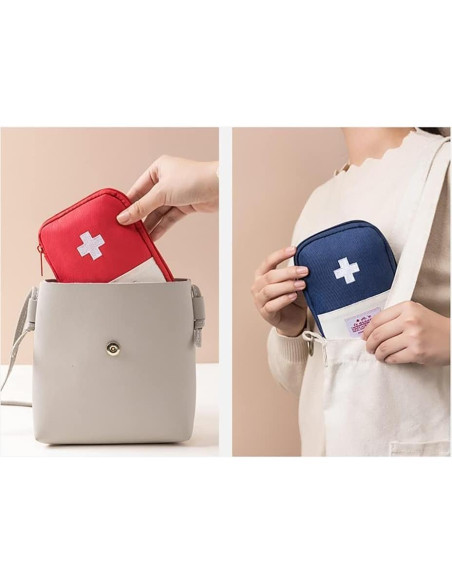 Bolsa de Primeros Auxilios YuanHolumid Rosa Compacta 16.3x12cm