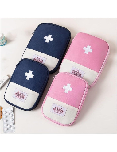 Bolsa de Primeros Auxilios YuanHolumid Rosa Compacta 16.3x12cm