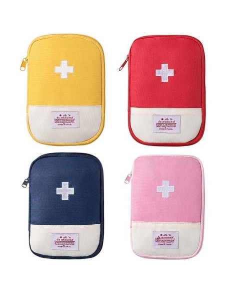 Bolsa de Primeros Auxilios YuanHolumid Rosa Compacta 16.3x12cm