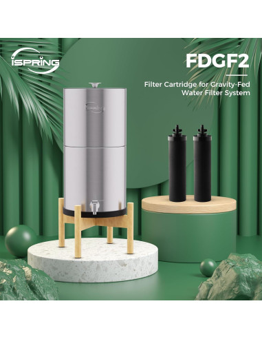 Filtro de Agua de Carbón Activado iSpring FDGF2 11.4 L/h