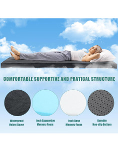 Colchón de Camping BALAPET Espuma Memoria 182.88x60.96 cm 2