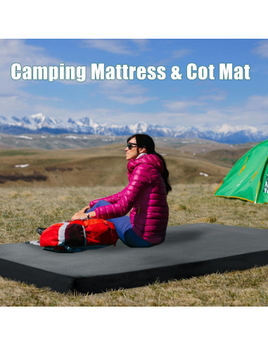 Colchón de Camping BALAPET Espuma Memoria 182.88x60.96 cm