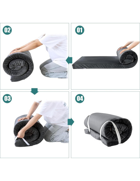 Colchón de Camping BALAPET Espuma Memoria 182.88x60.96 cm