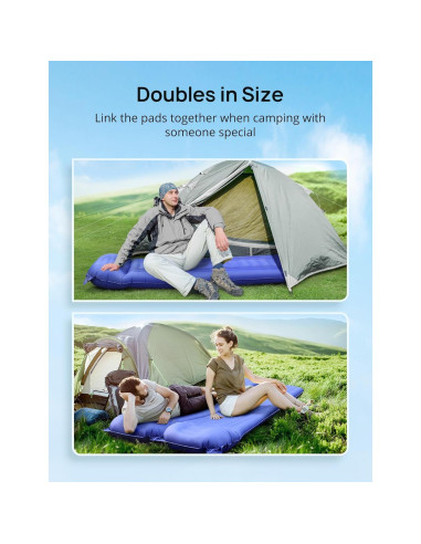 Colchoneta Inflable Andola HF069 Doble 5.5" con Almohada