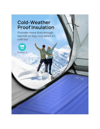 Colchoneta Inflable Andola HF069 Doble 5.5" con Almohada