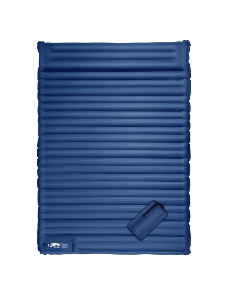 Colchón Doble Inflable LAMA 200x145cm con Almohada y Bomba