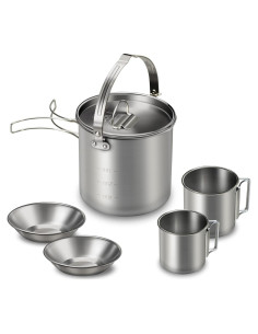 Juego de Utensilios de Cocina Lixada 5 Piezas Acero Inoxidable 1.2L