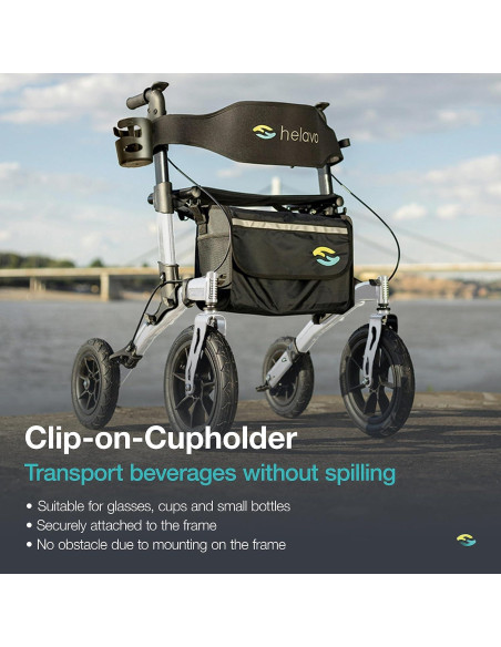 Andador Plegable Helavo H1140 Todo Terreno con Ruedas de 30.48 cm